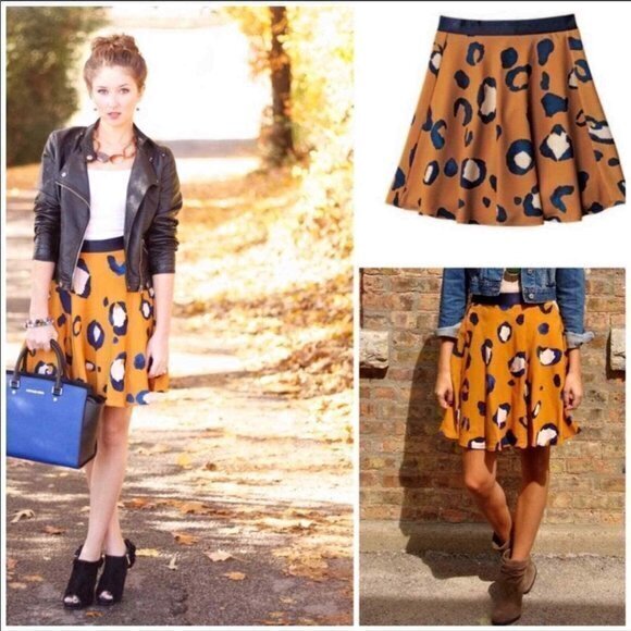 3.1 Phillip Lim for Target 20th Anniversary Skirt Animal Print Flare Lined Sz 12 - Picture 1 of 9
